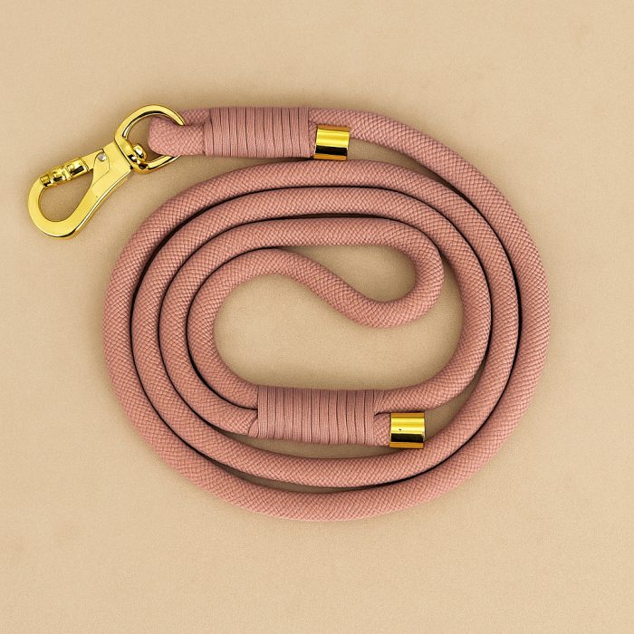 LAISSE CORDE ROSE PASTEL