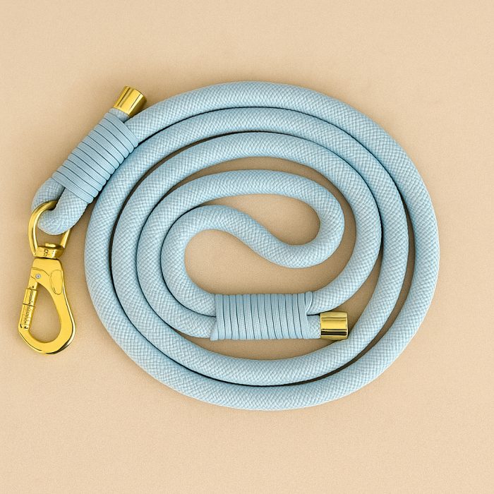 LAISSE CORDE BLEU PASTEL