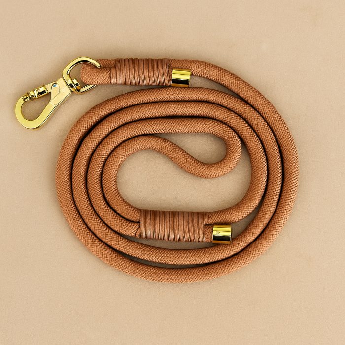 LAISSE CORDE MARRON CLAIR